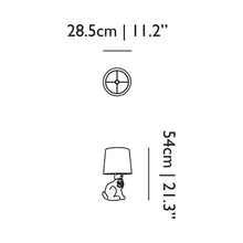 Load image into Gallery viewer, Rabbit Table Lamp - line drawing.