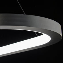 Load image into Gallery viewer, Racetrack LED Pendant Light in Detail.