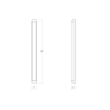 Load image into Gallery viewer, Radio™ LED Bath Vanity Light - line drawing.
