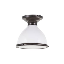 Load image into Gallery viewer, Randolph Semi-Flush Mount Ceiling Light in Historic Bronze.