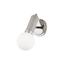Load image into Gallery viewer, Reade Wall Light in Polished Nickel.