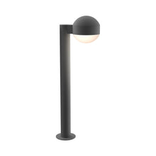 Load image into Gallery viewer, Reals Dome Cap LED Bollard in Medium/Dome Lens/Textured Gray.