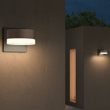Load image into Gallery viewer, Reals Plate Cap Downlight Outdoor LED Wall Light in outdoor.