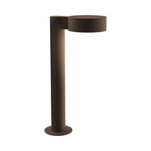 Load image into Gallery viewer, Reals Plate Cap LED Bollard in Small/Plate Lens/Textured Bronze.