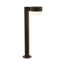 Load image into Gallery viewer, Reals Plate Cap LED Bollard in Medium/Dome Lens/Textured Bronze.