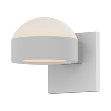 Load image into Gallery viewer, Reals Up/Down Outdoor LED Wall Light in Textured White/Dome Lens/Plate Lens.