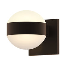 Load image into Gallery viewer, Reals Up/Down Outdoor LED Wall Light in Textured Bronze/Dome Lens/Dome Lens.