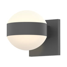 Load image into Gallery viewer, Reals Up/Down Outdoor LED Wall Light in Textured Gray/Dome Lens/Dome Lens.