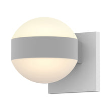 Load image into Gallery viewer, Reals Up/Down Outdoor LED Wall Light in Textured White/Dome Lens/Dome Lens.