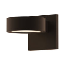 Load image into Gallery viewer, Reals Up/Down Outdoor LED Wall Light in Textured Bronze/Plate Lens/Plate Lens.