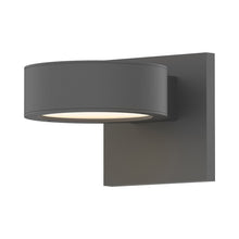 Load image into Gallery viewer, Reals Up/Down Outdoor LED Wall Light in Textured Gray/Plate Lens/Plate Lens.