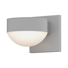 Load image into Gallery viewer, Reals Up/Down Outdoor LED Wall Light in Textured White/Plate Lens/Dome Lens.