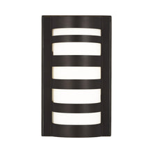 Load image into Gallery viewer, Rebay Outdoor LED Wall Light in Small/Antique Bronze.