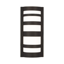 Load image into Gallery viewer, Rebay Outdoor LED Wall Light in Medium/Antique Bronze.