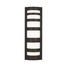 Load image into Gallery viewer, Rebay Outdoor LED Wall Light in Large/Antique Bronze.