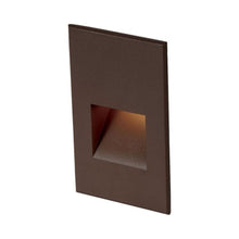 Load image into Gallery viewer, Rectangle LED Step Light in Bronze on Aluminum (Vertical).