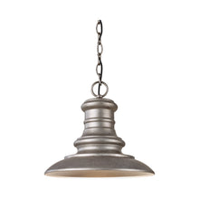 Load image into Gallery viewer, Redding Station Outdoor Pendant Light in Tarnished Silver.