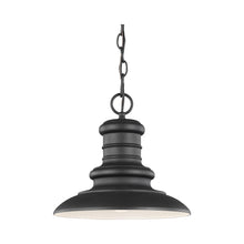 Load image into Gallery viewer, Redding Station Outdoor Pendant Light in Textured Black.