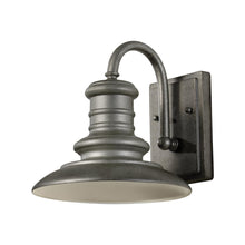 Load image into Gallery viewer, Redding Station Outdoor Wall Light in Small/Tarnished Silver/Wildlife Lamping.