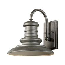 Load image into Gallery viewer, Redding Station Outdoor Wall Light in Medium/Tarnished Silver/Incandescent.