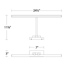 Load image into Gallery viewer, Reed LED Swing Arm Light - line drawing.