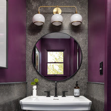 Load image into Gallery viewer, Reese Wall Light in bathroom.
