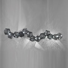 Load image into Gallery viewer, Riddle Linear LED Pendant Light in Detail.