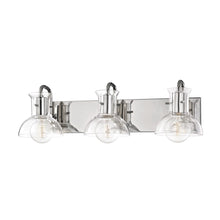 Load image into Gallery viewer, Riley Bath Wall Light in Polished Nickel/3-Light.