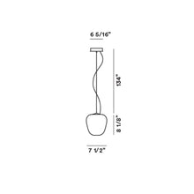 Load image into Gallery viewer, Rituals 3 Pendant Light - line drawing.