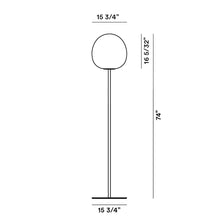 Load image into Gallery viewer, Rituals XL Floor Lamp - line drawing.