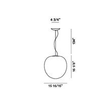 Load image into Gallery viewer, Rituals XL Pendant Light - line drawing.