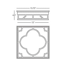 Load image into Gallery viewer, Addison Flush Mount Ceiling Light - line drawing.