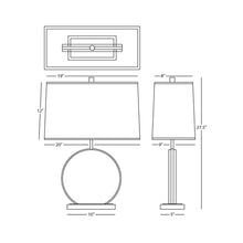 Load image into Gallery viewer, Alice Table Lamp - line drawing.