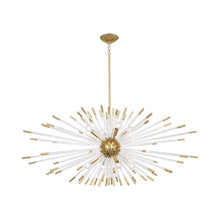 Load image into Gallery viewer, Andromeda Chandelier in Modern Brass.