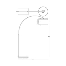 Load image into Gallery viewer, Archer Floor Lamp - line drawing.
