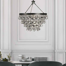 Load image into Gallery viewer, Bling Chandelier in dining room.