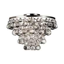 Load image into Gallery viewer, Bling Flush Mount Ceiling Light in Polished Nickel.