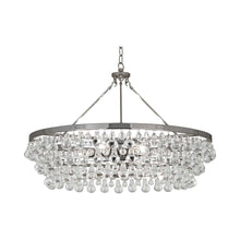Load image into Gallery viewer, Bling Large Chandelier in Polished Nickel.