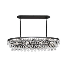Load image into Gallery viewer, Bling Oval Chandelier in Deep Patina Bronze.