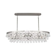 Load image into Gallery viewer, Bling Oval Chandelier in Polished Nickel.