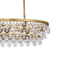 Load image into Gallery viewer, Bling Oval Chandelier in Detail.