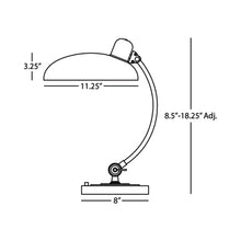 Load image into Gallery viewer, Bruno Table Lamp - line drawing.