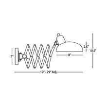Load image into Gallery viewer, Bruno Wall Light - line drawing.