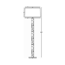 Load image into Gallery viewer, Brut Floor Lamp - line drawing.