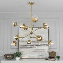 Load image into Gallery viewer, Celeste Chandelier in living room.