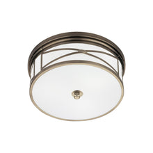 Load image into Gallery viewer, Chase Flush Mount Ceiling Light in Dark Antique Nickel.