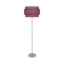 Load image into Gallery viewer, Decker Floor Lamp in Vintage Wine/Polished Nickel.