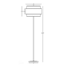 Load image into Gallery viewer, Decker Floor Lamp - line drawing.