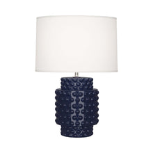 Load image into Gallery viewer, Dolly Table Lamp in Midnight Blue/White (Small).