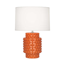 Load image into Gallery viewer, Dolly Table Lamp in Pumpkin/White (Small).